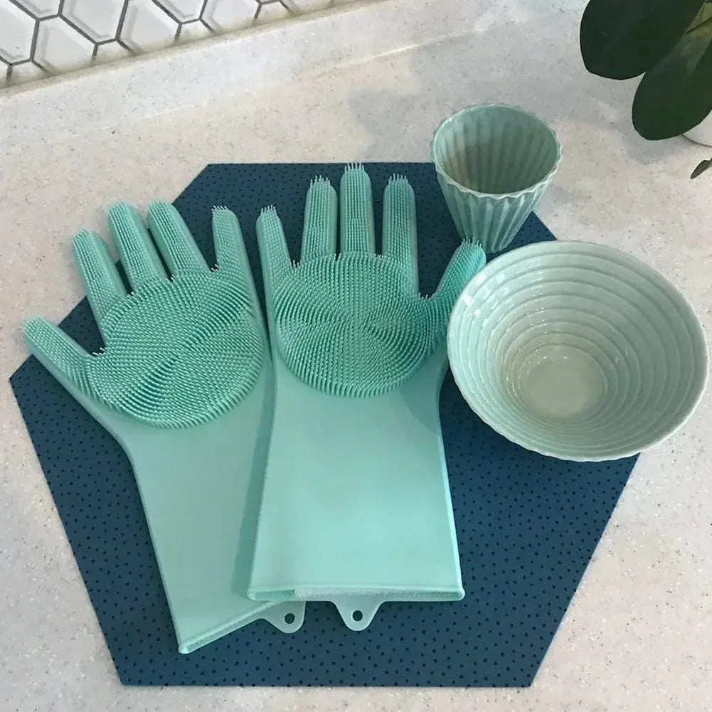 Dish Washing Silicon Gloves