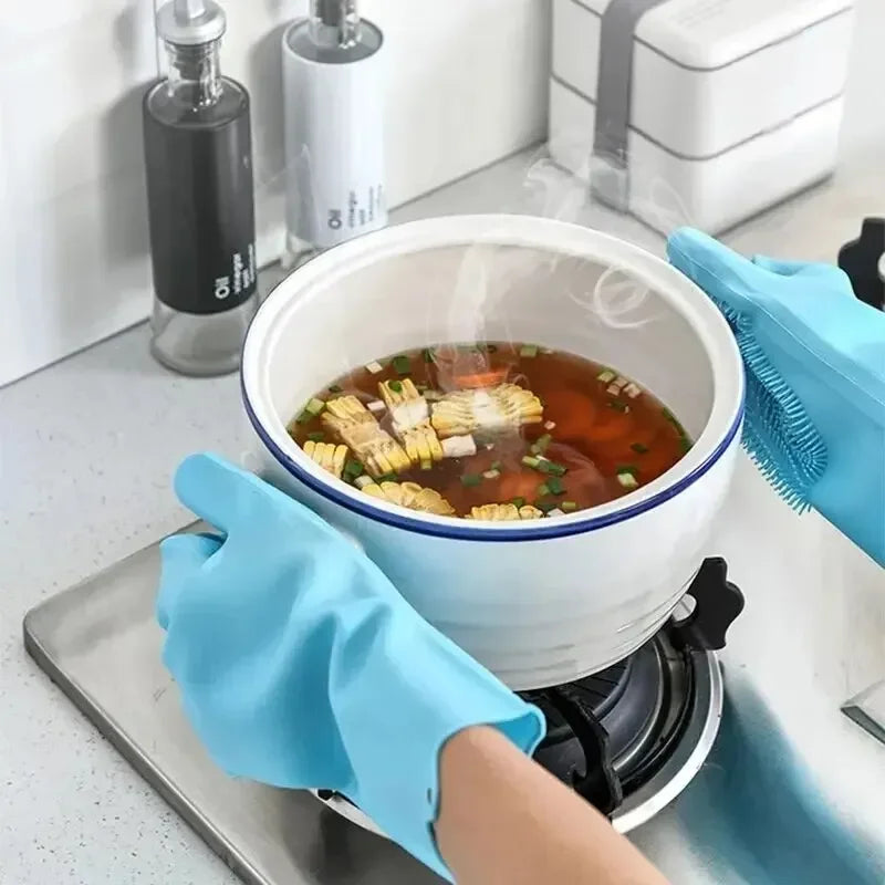 Dish Washing Silicon Gloves