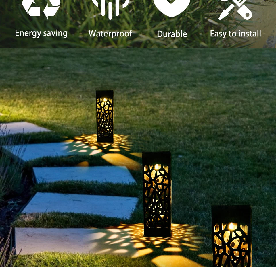 SOLAR LAWN LIGHTS OUTDOOR (WATERPROOF)