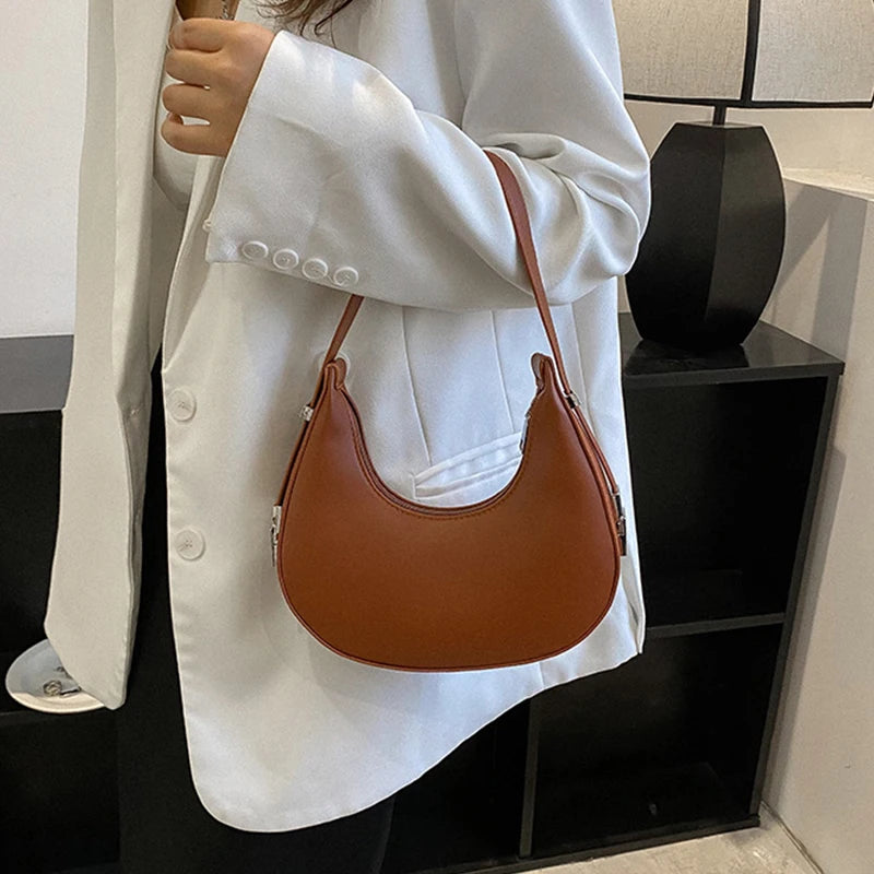 Chic Half-Moon Shoulder Bag