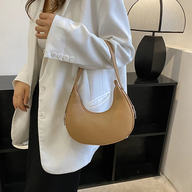 Chic Half-Moon Shoulder Bag