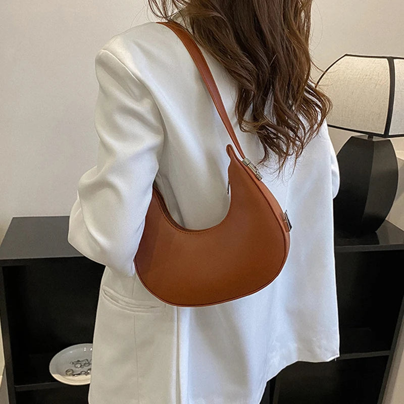 Chic Half-Moon Shoulder Bag