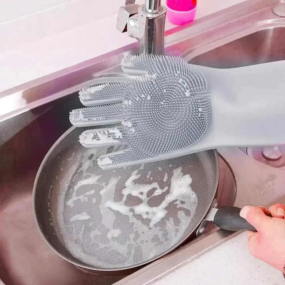 Dish Washing Silicon Gloves