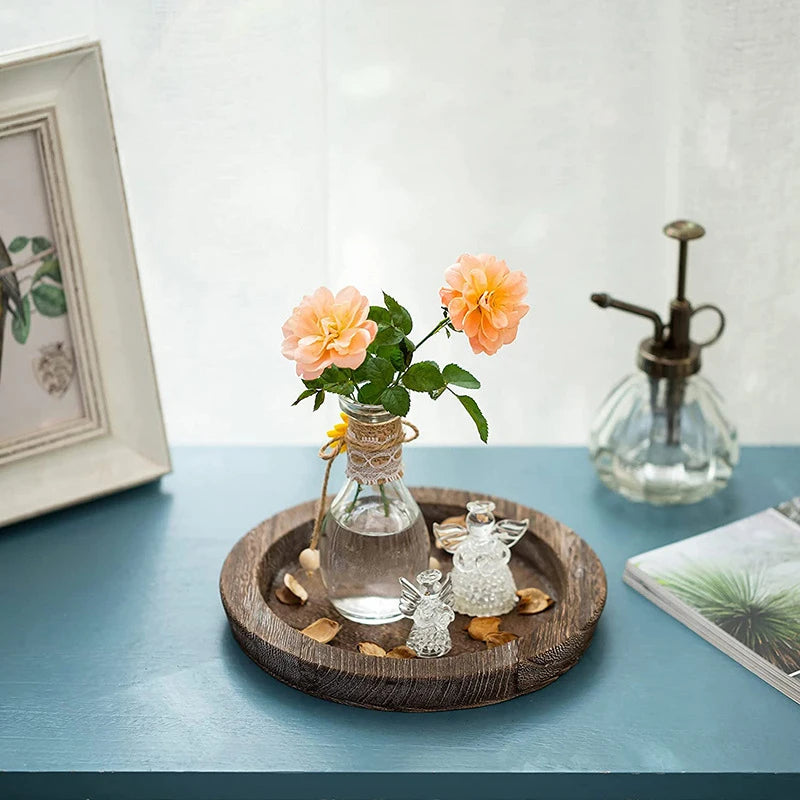 Round Wooden Multi-purpose Tray