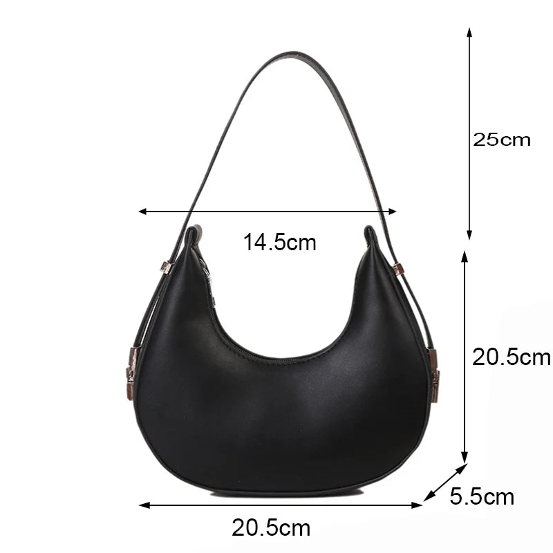 Chic Half-Moon Shoulder Bag