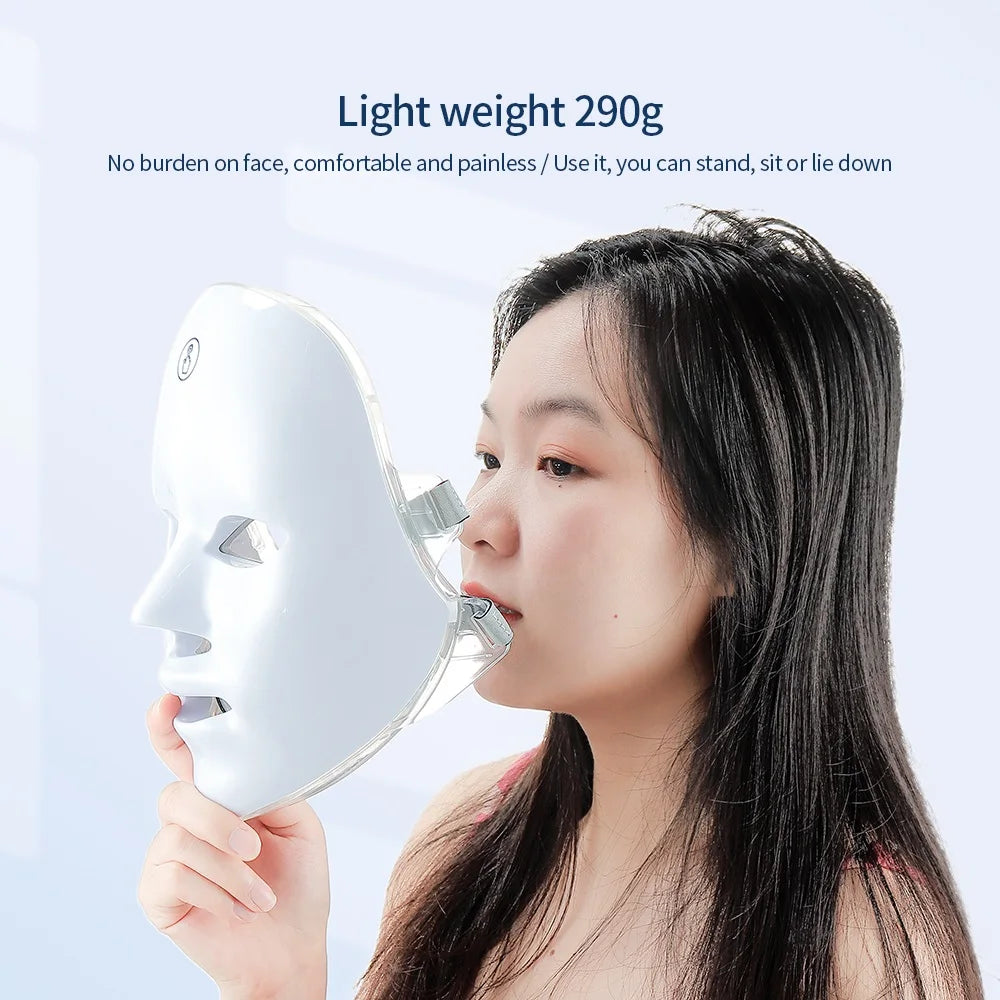 7 Colors LED Photon Beauty Mask for Anti-Acne & Wrinkles