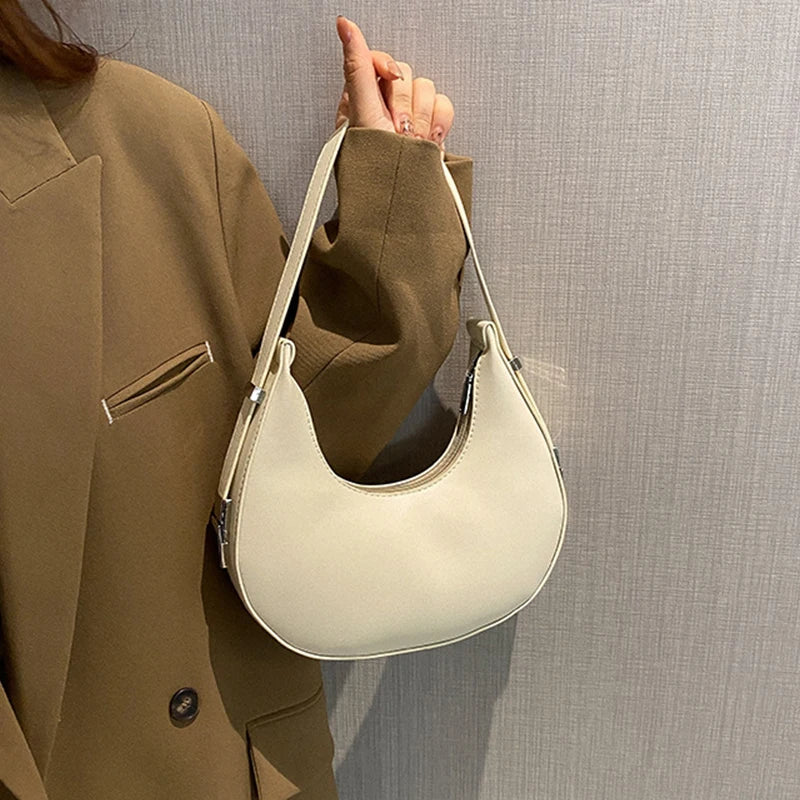 Chic Half-Moon Shoulder Bag