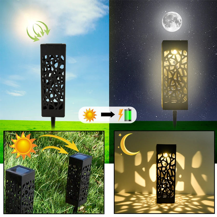 SOLAR LAWN LIGHTS OUTDOOR (WATERPROOF)