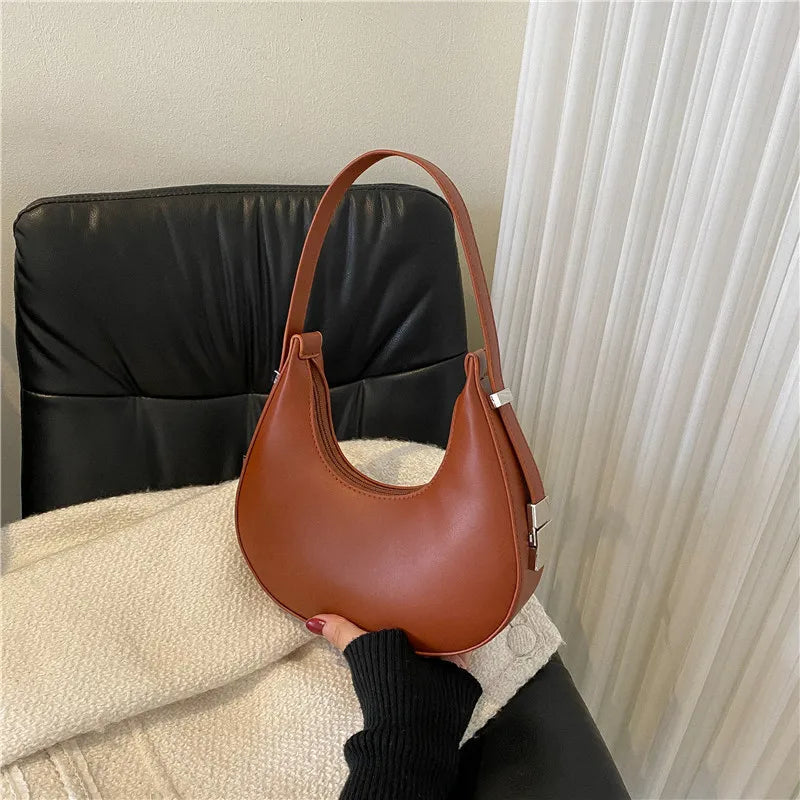 Chic Half-Moon Shoulder Bag